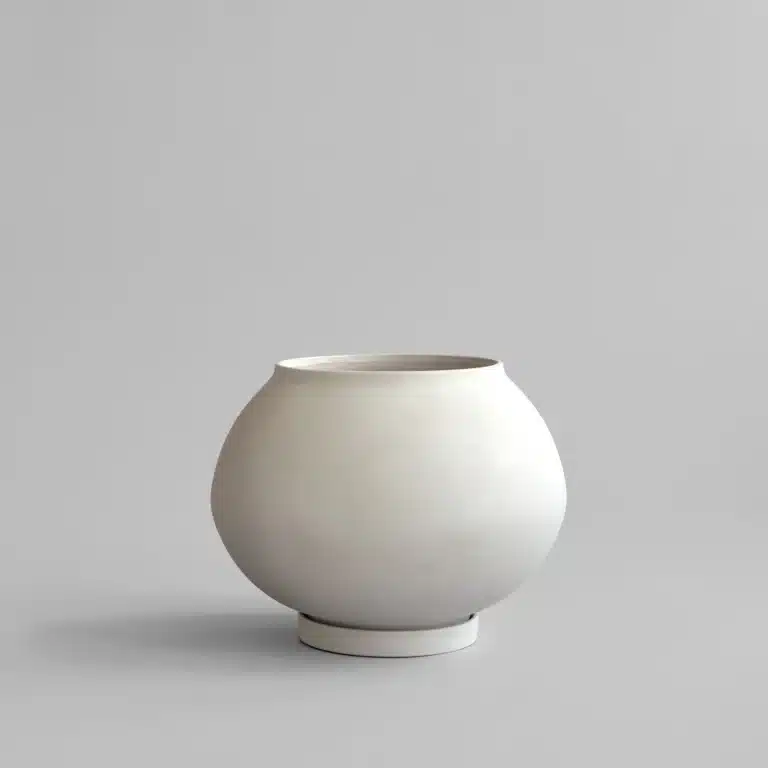 Sunao Plant Pot Fat, Big - Birch